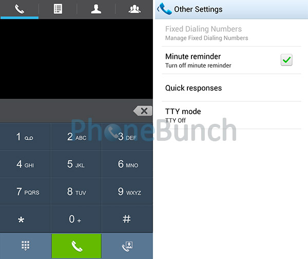 Dialer Call Settings