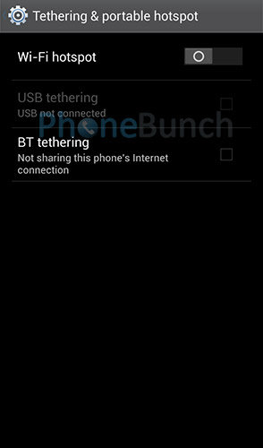 Tethering Hotspot