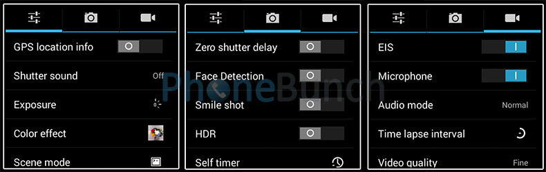 Camera Settings