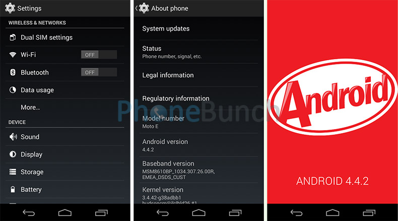 About Phone Settings Android Kitkat