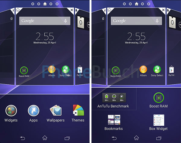 Homescreen Customization Xperia Ui