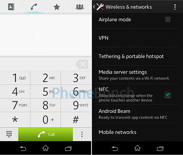 Dialer Nfc Settings