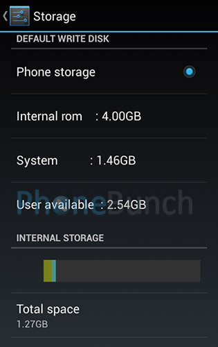 Internal Storage