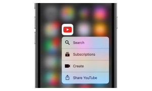 YouTube app updated for iOS with 3D Touch actions