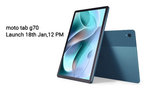 Moto Tab g70 launching in India on January 18 with 11-inch 2K display, Dolby Atmos, 7700mAh battery