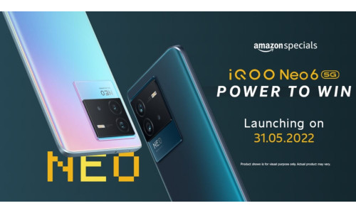 iQOO Neo6 5G launching in India on May 31 with Snapdragon 870 SoC, up to 12GB RAM, 80W Fast Charger