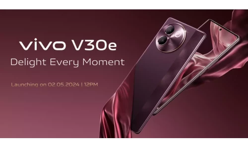 Vivo V30e 5G launching in India on May 2 with 6.78-inch curved AMOLED screen, 50MP eye AF front camera, 5500mAh battery